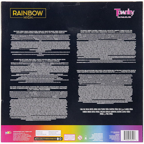Rainbow High - Townley Girl Cosmetic Makeup Set, Includes Lip Gloss, Nail Polish & Eye Shadow for Kids Girls