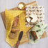 Trifecta Living Co. Set of 7 Versatile Beeswax Wraps, Durable Fresh Food Keeper, Unique Designs for Zero-Waste Kitchen