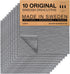 SUPERSCANDI 10 Pack Swedish Dishcloths for Kitchen - 100% Biodegradable & Compostable, Washable, Food-Safe, Grey