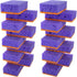 Multi Use Scrub Sponges 18 Pack, Purple and Orange, 4.3x2.8x1.4 inches, Heavy Duty Non Scratch Fiber, Odorless, Durable