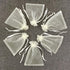 ATCG 100pcs 3x4 Inches Drawstring Organza Pouches, Ivory, Wedding Party Jewelry Favor Bags.